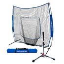 PowerNet Baseball Softball 7x7 Practice Net Bundle with Tee for Batting