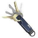 The Ridge Organizador de llaves – Soporte metálico compacto para llaves | Llavero innovador minimalista | Llavero inteligente asegura 2-6 llaves, marino, 3 inch