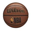 Wilson NBA Forge Series Indoor/Outdoor Basketball - Forge Plus, Brown, Size 5-27.5"