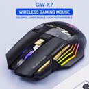 iMice GW-X7 7 Buttons 2.4G RGB Wireless Mouse Mute Ergonomic Gaming Office Mice