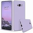 LOXXO® Liquid Silicone Soft Back Cover Case Designed for Samsung Galaxy S8 - Purple