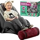 SWANOO Car Seat Foot Rest for Kids | Car Seat Accessories | Leg Rest for Car Seat Kids | Car Foot Rest with Extra Long Straps Adjusts to Any Carseat Or Toodlers Booster Seat Burgundy by