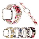 Leather Flower Strap Watch Band + Frame for Fitbit Blaze Smart Watch Wristband