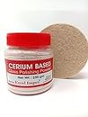 EXCEL IMPEX Cerium Oxide 250Gm With Glass Polishing(Namada) Felt Disc 4" Dia, Glass Polishing Powderthickness 16 Mm,For Removing Fine Scratches And Stubborn Dirts., Multicolor
