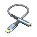 USB C to 3.5mm Jack, Type C to 3.5mm Headphone Aux Digital Audio Earphone Adaptor, Aux to USB C Earphone Adapter for Samsung Galaxy Pixel, iPad Pro, HUAWEI, Xiaom, and More Type C Devices
