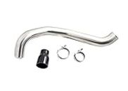 Precision Parts Polished 304 Stainless Steel Hot (Driver) Side Intercooler Pipe Upgrade Compatible with 2001-2010 Chevy Silverado/GMC Sierra 6.6L LB7 / LLY / LBZ / LMM Duramax Diesel