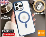 iPhone 15 Pro Max Plus + Cover Shockproof Clear Magnetic MagSafe Case UK STOCK