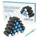 [5/10/20 Pcs] Replacement Rollers Compatible with Amope Pedi Pefect Sander, 8 Extra Coarse & 8 Regular & 4 Soft, Electronic Foot File Refills for Foot Scrubber Callus Remover, Ped Egg Powerball
