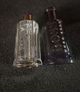 Boss Hugo Boss Empty Glass Perfume Aftershave Cologne Bottles x2