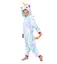 Shingwurle Unisex Kids Unicorn Onesie Girls One Piece Pajamas Halloween Cosplay Costume Sleepwear
