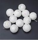 PartyFlex White Christmas Balls 24pcs 3.15-Inch Christmas Tree Decoration Ornaments for Xmas Tree Holiday Wreath Garland Decor Ornaments Hooks Included