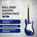 Karrera 39in Electric Guitar Blue Full Size Music String Instrument Gift Guitars