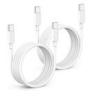 USB C to C Charger Cable 10ft, 60W Long Fast Charging Cord for iPhone 15 Pro Max/15 Pro, Apple Type C Chargers for MacBook Pro 2021/2020,iPad 12.9/11 inch/Mini/Air 5/4,Samsung Galaxy S23+/S23 Ultra