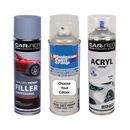 Automotive Touch Up Spray Can Choose Your Colour + 1K Clear Coat + Primer