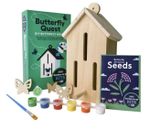 Kit de jardín para ir Butterfly House hágalo usted mismo artesanía de madera + semillas Lowes campamento búsqueda nuevo en caja
