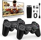 Retro Game Stick, Video Game Console with Dual 2.4G Wireless Controllers, 20000+ Games, Plug and Play TV Stick, Gift for Kids Adults (64G Edition)