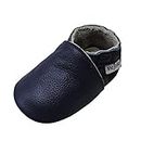 Mejale Baby Shoes, Première Chaussure de Marche Mixte bébé, Marineblau, 19/20 EU