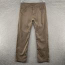 Prana Pants Mens 36x32 Brown Brion Hiking Outdoor Stretch Slim Pant Actual 36x31