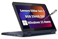 Lenovo ThinkPad Yoga 500w 2-in-1 Laptop (11.6" Touchscreen, Intel Pentium N6000, 8GB RAM, 256GB SSD) Ruggedized & Water Resistant for Student & School, Webcam, Wi-Fi, IST Pen, Win 11 Home, Blue, 2024