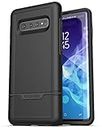 Encased Heavy Duty Galaxy S10 Plus Protective Case (2019 Rebel Armor) Military Grade Full Body Rugged Cover (Samsung Galaxy S10 Plus) Black