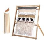Weaving Loom with Stand 24"H x 21"W (Approx.) Wooden Multi-Craft Weaving Loom Arts & Crafts, Extra-Large Frame, Develops Creativity and Motor Skills Weaving Frame Loom with Stand (24"x21")