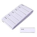 TIESOME 100Pcs Clothing Labels, White Fabric Labels Iron on Clothing Washable Name Tags Clothing Labels Name Label for Kids Clothes School Uniforms