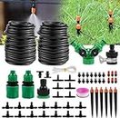 KDP Automatic Drip Irrigation Kits, 98ft/30M Micro Garden Irrigation DIY System Garden Irrigation Adjustable Nozzle Automatic Watering Kits for Garden, Greenhouse, Flower Beds, Lawn and Pot Plants