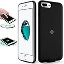 Qi Wireless Charging Receiver Case for iPhone 7/6S/6 Built-in Receiver&Bulit-in Lightning Port (Plug in Charging and Data Sync Transfer) Shockproof Protective TPU Case(No Battery Inside)