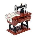 vismiles Vintage Music Box Mini Sewing Machine Mechanical Toy Home Table Decoration Gift