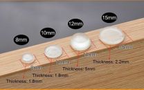 Clear Self Adhesive Rubber Feet Bumper Dots Door Cabinet Bumper Buffer Stop Pads