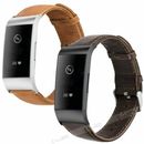  Leather Wristband Watch Band Strap Bracelet For Fitbit Charge 3 / Charge 4 / SE