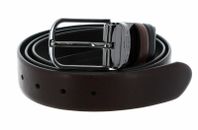 PIQUADRO Black Square Reversible Men´s Belt With Prong Buckle