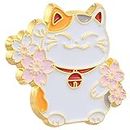 Gadpiparty Lucky Cat Pin Cat Pin Cartoon Fortune Cat Pin Kawaii Charm Japanese Style Brooch Gift Accessory for Clothing Bags Jackets Shirts Backpacks Diy Craft Gift