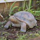 Bay Isle Home™ Garstang The Tortoise Indoor/Outdoor Lawn & Garden Statue Glass/Concrete in Brown | 12 H x 15.5 W x 29.5 D in | Wayfair