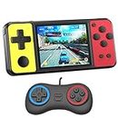 Great Boy Handheld Game Console for Kids Aldults Preloaded 270 Classic Retro Games with 3.0'' Color Display and Gamepad Rechargeable Arcade Gaming Player (Black Yellow)