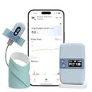 Babytone Baby Sleep Monitor with Base Station, Smart Sock Foot Monitor with Free App Report, Tracks Heart Rate, Movement and Average Oxygen Level, Fits Newborn 0 to 36 Months Old (Newest Version S2)