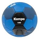 Kempa Tiro Handball für Kinder, gewichtsreduzierter Trainingsball und Spielball, blau/schwarz in Größe 1