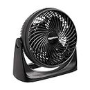 Amazon Basics 11-Inch Air Circulator Fan with 90-Degree Tilt Head and 3 Speed Settings, 35 Watts, Ultra Quiet (30 dB), Black, 6.3"D x 11.1"W x 10.9"H