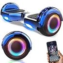 GeekMe Hoverboards,Hoverboards for kids,Hoverboards with Bluetooth Speaker,Strong Dual Motor,LED lights,Gift for kids