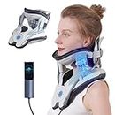 ALPHAY Cervical Neck Traction Device,Electric Air Pump with 3 Power Traction, Built-in 8 Airbag, Neck Pain Relief and Relaxation