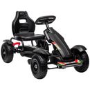 Kids Pedal Go Kart, Outdoor Ride on Toys with Adjustable Seat, Sharp Handling, Handbrake
