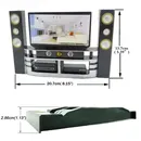 Funiture Dollhouse Doll Accessories Lifelike Style Living Room TV DVD Set Plastic Toys for Children