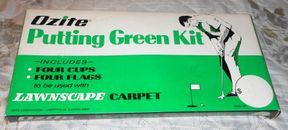 New Old Stock Ozite Indoor Outdoor Lawnscape Carpet Golf Putting Green Kit NOS