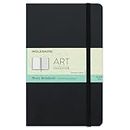 Moleskine 13 x 21 cm Large Art Collection Music Notebook with Hard Cover and Elastic Closure, Paper Suitable for Pens, Pencils and Fountain Pens, Black, 192 Pages