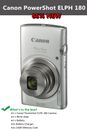 Canon PowerShot ELPH 180 20MP Digital Camera-Silver-85% NEW,Work Great
