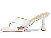 MICHAEL KORS Women's Clara Mule Heeled Shoe, Optic White, 6.5 UK
