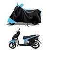 GROFATIK -TVS NTorq 125 Race Edition Bike - Scooty Cover with UV Protection, Water Resistant and Dust Proof Fabric_190T (Marine Blue)_ Suitable Cover for TVS NTorq 125 Race Edition