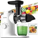 Aeitto Juicers, Masticating Juicer Machiens, Slow Masticating Jucer with Triple Modes,Reverse Function & Quiet Motor, Easy to Clean with Brush, Recipe for Vegetables And Fruits, White