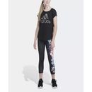 Adidas Bottoms | Adidas Training Floral 7/8 Tight Legging Pants Girls Xl 16 Black New | Color: Black | Size: Xlg