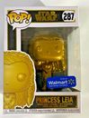 Star Wars Princess Leia Gold Metallic Walmart Exclusive Pop! Vinyl Figure #287